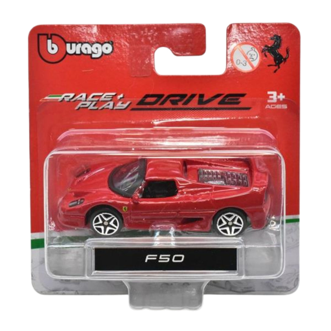 Ferrari F50 Bburago Race + Play 1:64 Scale Model Car - Red