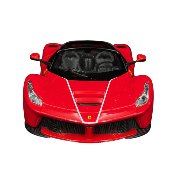 1:24 Scale Bburago Race + Play Ferrari LaFerrari La Aperta with Opening Engine Compartment die cast Model Car - Red