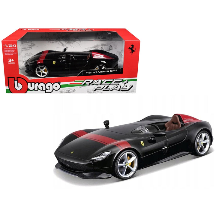 Ferrari Monza SP1 Bburago 1:24 scale Ferrari Race & Play Model Car - Black