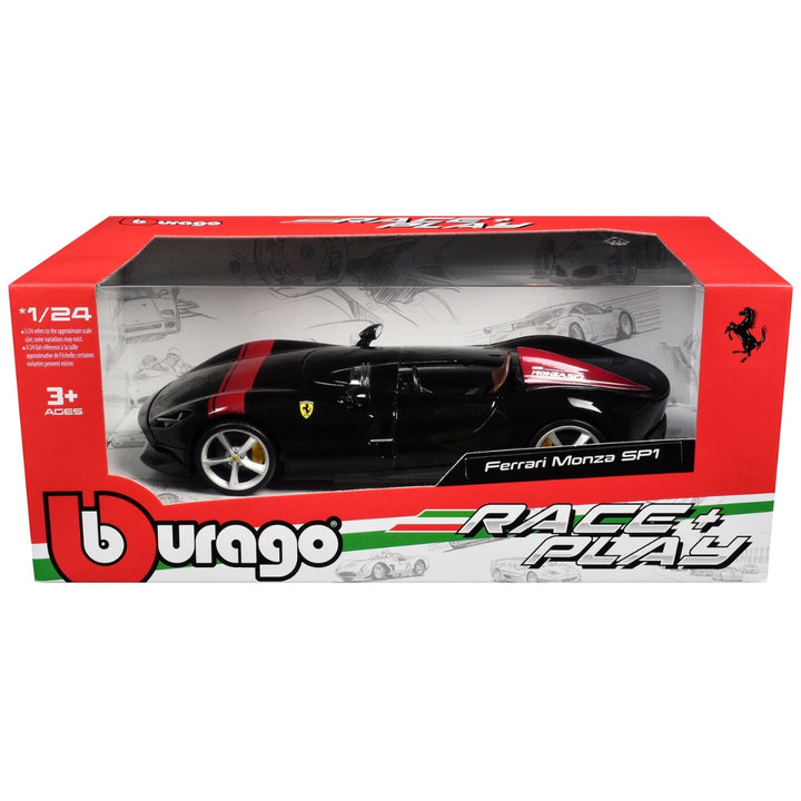 Ferrari Monza SP1 Bburago 1:24 scale Race & Play Model Die Cast Car - Black