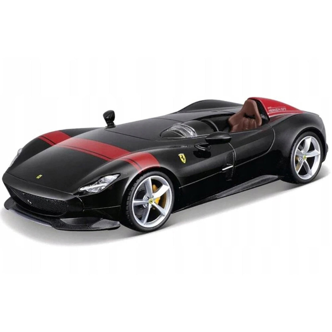 Bburago 1:24 scale Ferrari Monza SP1 Race & Play Model Diecast Miniature Car - Black