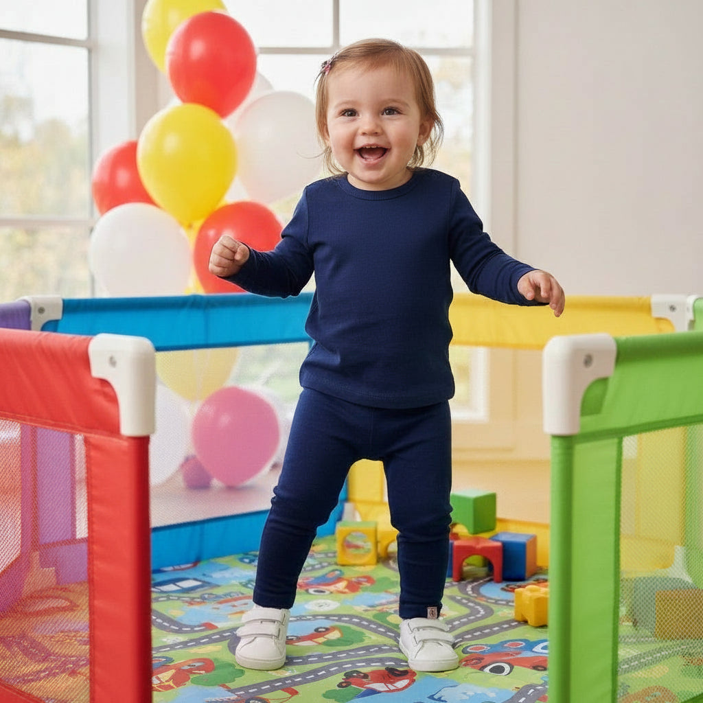 Scuderia Ferrari F1™ Team Newborn Infant Girl Leggings - Navy