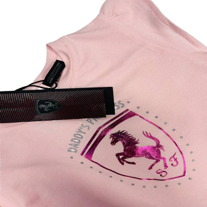 Scuderia Ferrari F1 Newborm Infant Girl Daddy's Princess Dress - Pink and Blue 