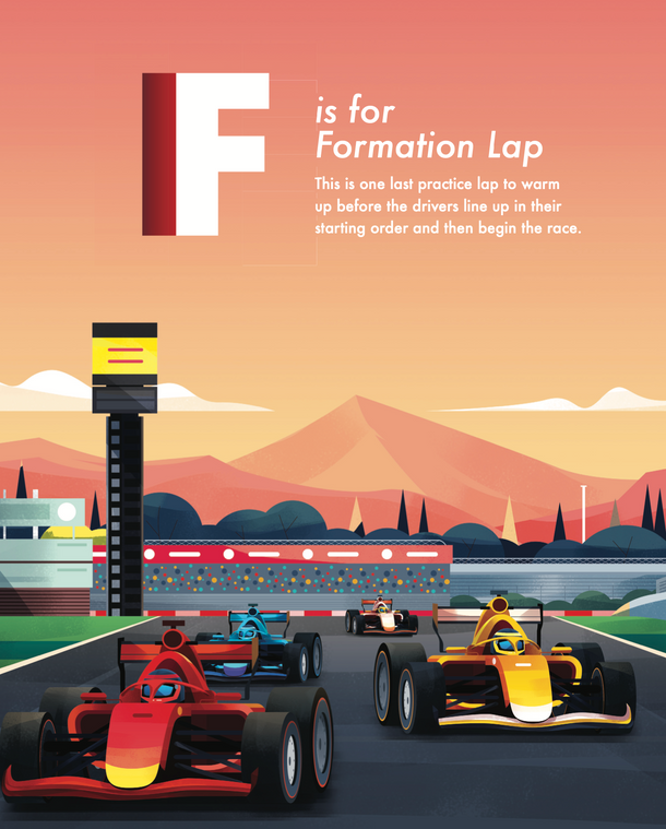 Bilingual ABCs of Racing Book – English & French – l'ABC de la Course – First Formula 1™ Learning Guide