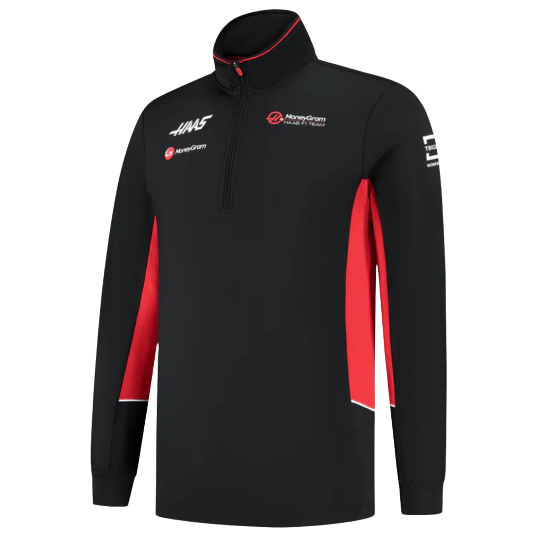 2024 Haas Racing F1™ Team Men's Fitted Zip Sweater  - Black