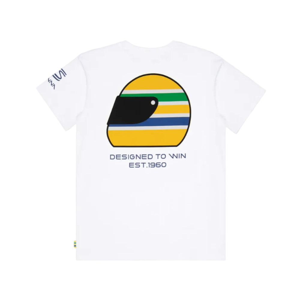 Ayrton Senna F1™ Helmet Men's T-shirt - White