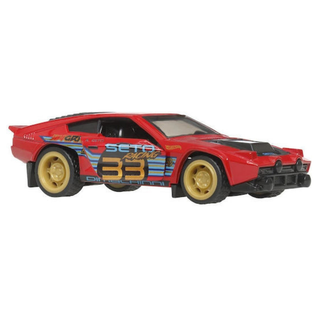 Hot Wheels Pull-Back Speeders – Dimachinni Veloce Night Burnerz– 1:43 Die-Cast Collectible