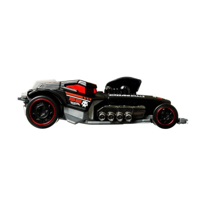 Hot Wheels Pull-Back Speeders – Fusion Busta Street Power Hot Rod  1:43 Die-Cast Collectible - Black