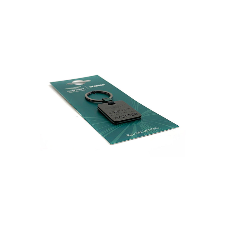 Aston Martin Cognizant Aramco F1™ Team Square Keychain - Grey