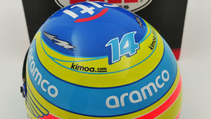 2023 Fernando Alonso Aston Martin F1® Team 1:2 Scale Helmet - Accessories - Lime
