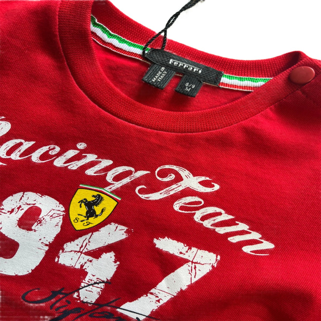 Scuderia Ferrari infant 1947 F1 Racing Team Kids Boys Girls Child T-Shirt - Red