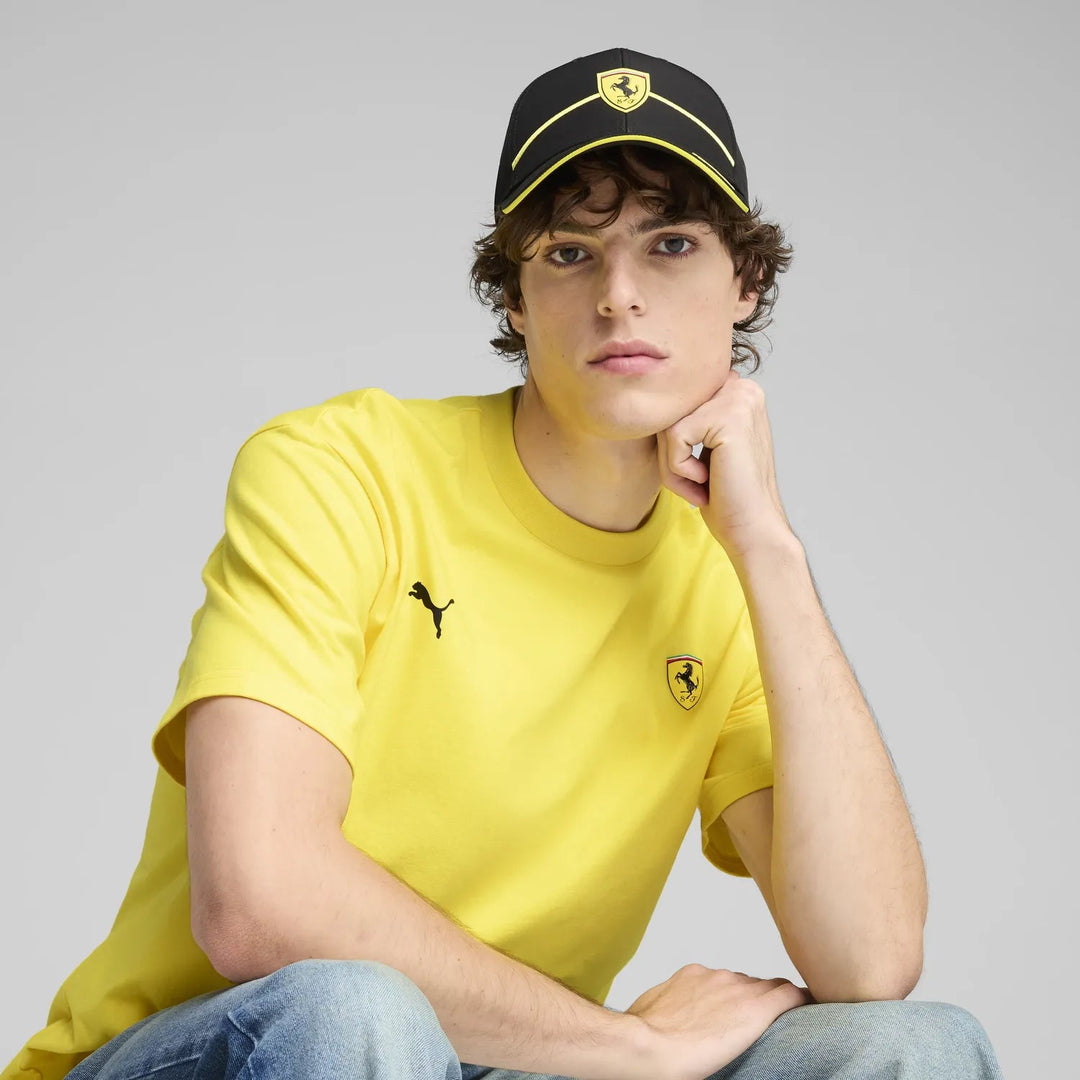 Ferrari Race Men's Baseball Cap by Puma - Black and Yellow
