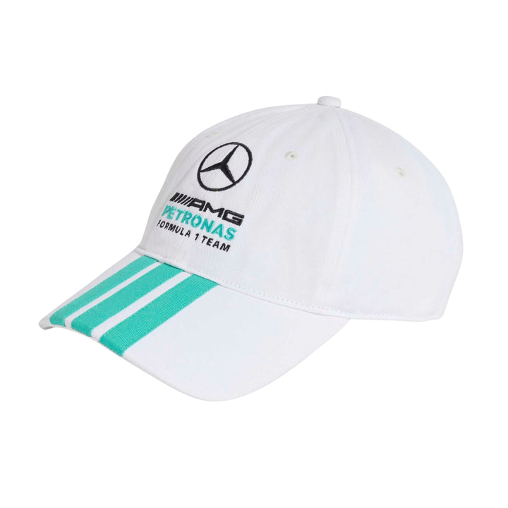 2026 Mercedes AMG Petronas F1™ Team x Adidas DNA 3 Stripes Adult Cap - Black/White