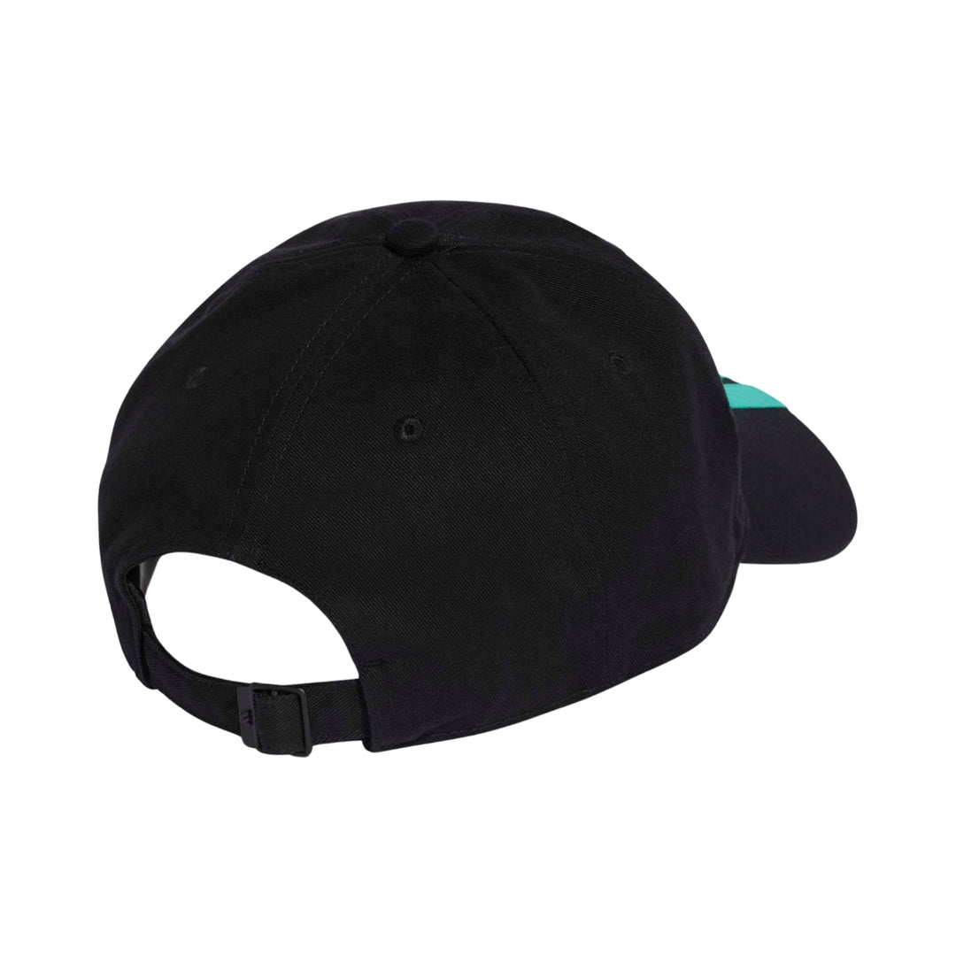 2026 Mercedes AMG Petronas F1™ Team x Adidas DNA 3 Stripes Adult Cap - Black/White