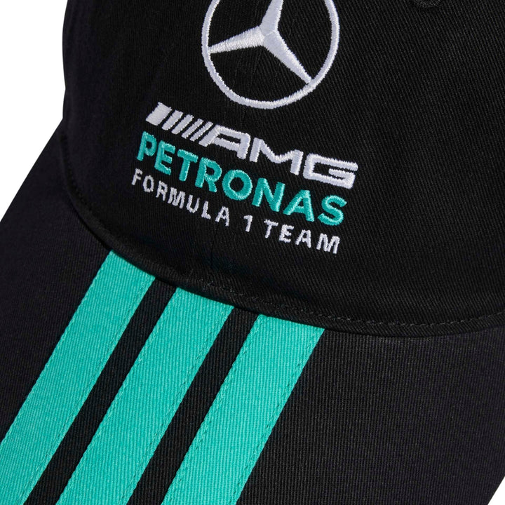 2026 Mercedes AMG Petronas F1™ Team x Adidas DNA 3 Stripes Adult Cap - Black/White