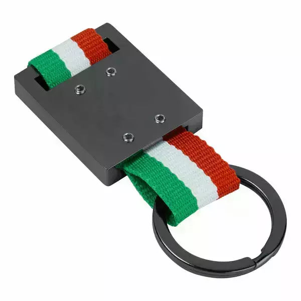 Automobili Lamborghini Squadra Corse 3D Logo Keyring - Tricolour