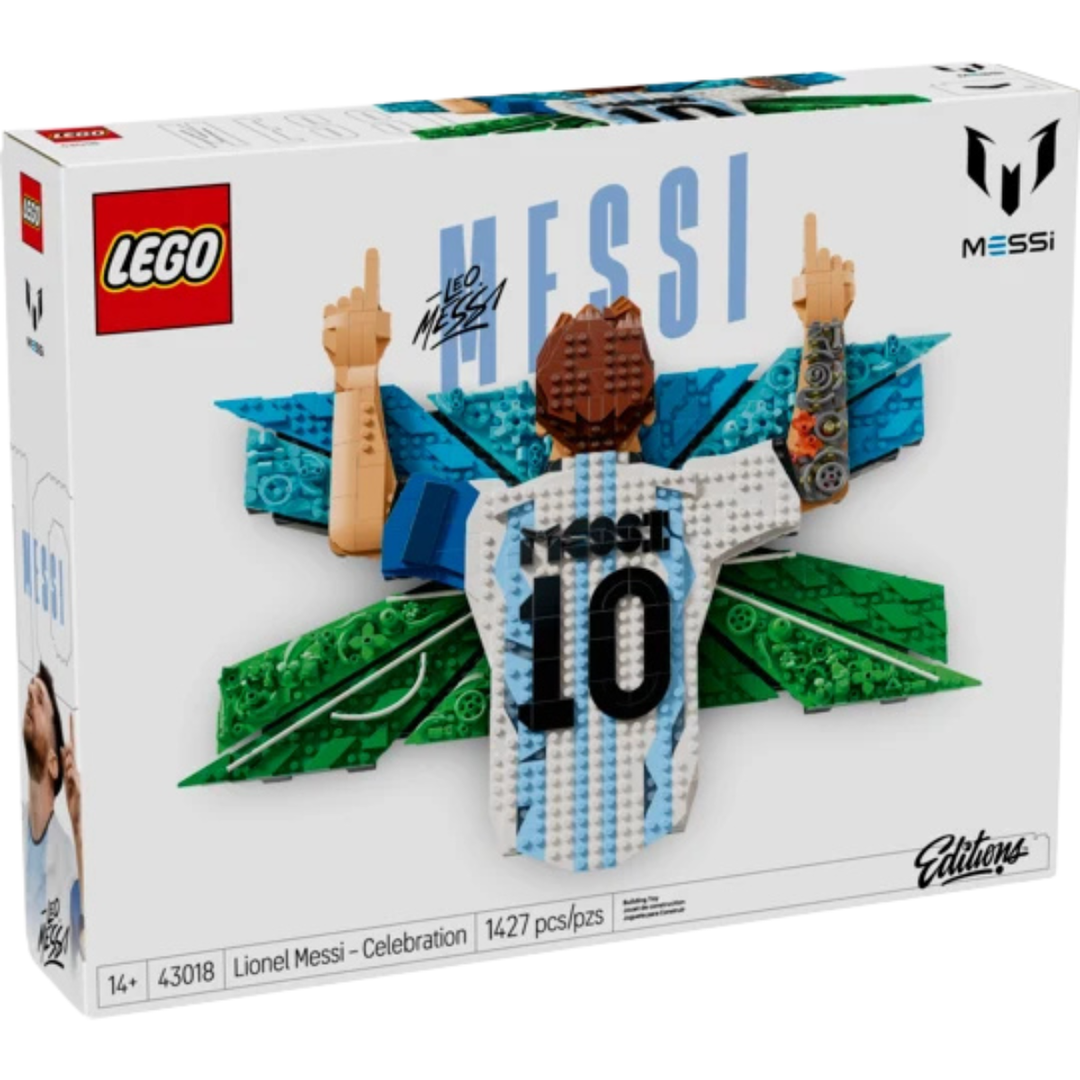 Lionel Messi Soccer Celebration Lego Set - Blue