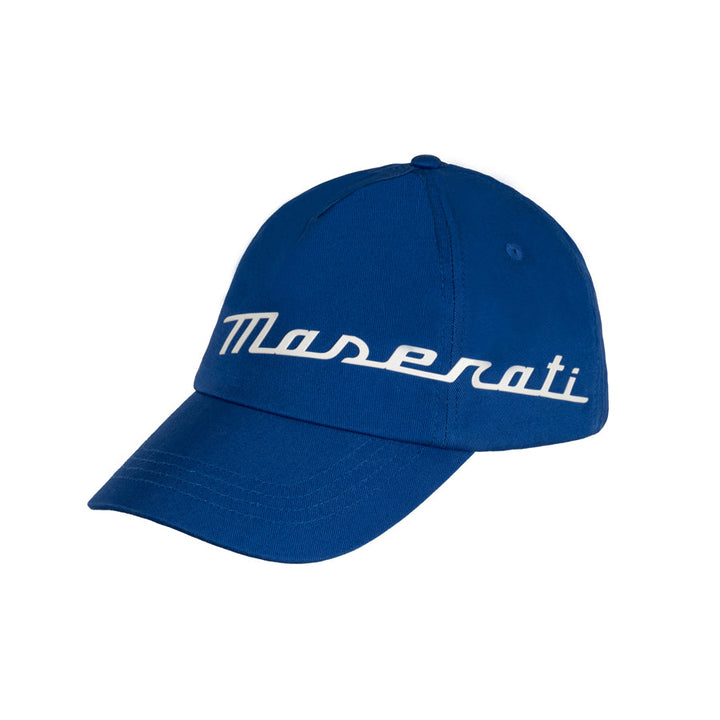 Maserati Corse Trident Logo 5 Panel Men's Baseball Cap - Blue