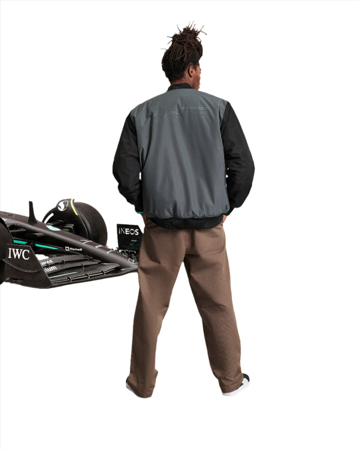 Mercedes AMG F1™ Team Men's Bomber Jacket - Black and Grey