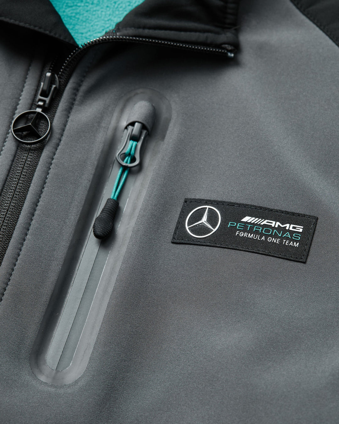 Mercedes AMG Petronas F1™ Team Men's Grey Softshell Jacket
