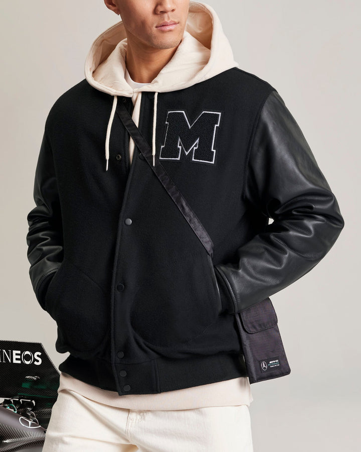 Mercedes AMG F1™ Varsity Jacket Adult - Men - Black