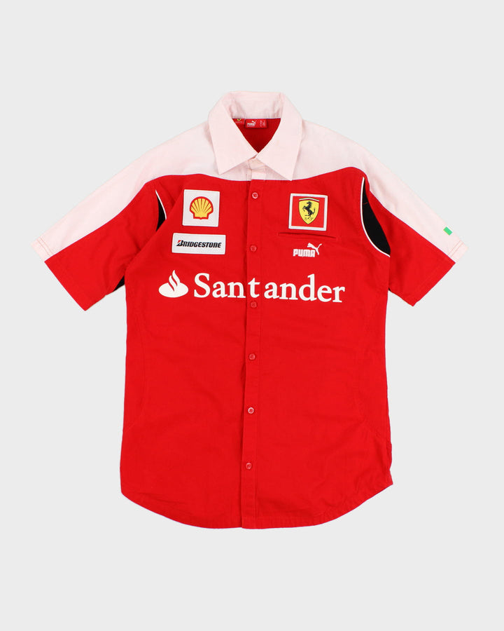 2010 Puma Scuderia Ferrari F1™ Team Button-Up Vintage Shirt - Adult - Red