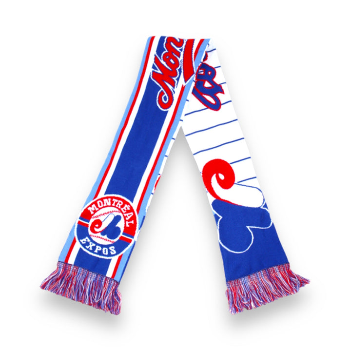 Major League Baseball Official Montreal Expos Scarf Foulard Fanion Adult Pennant - Blue, White and Red 