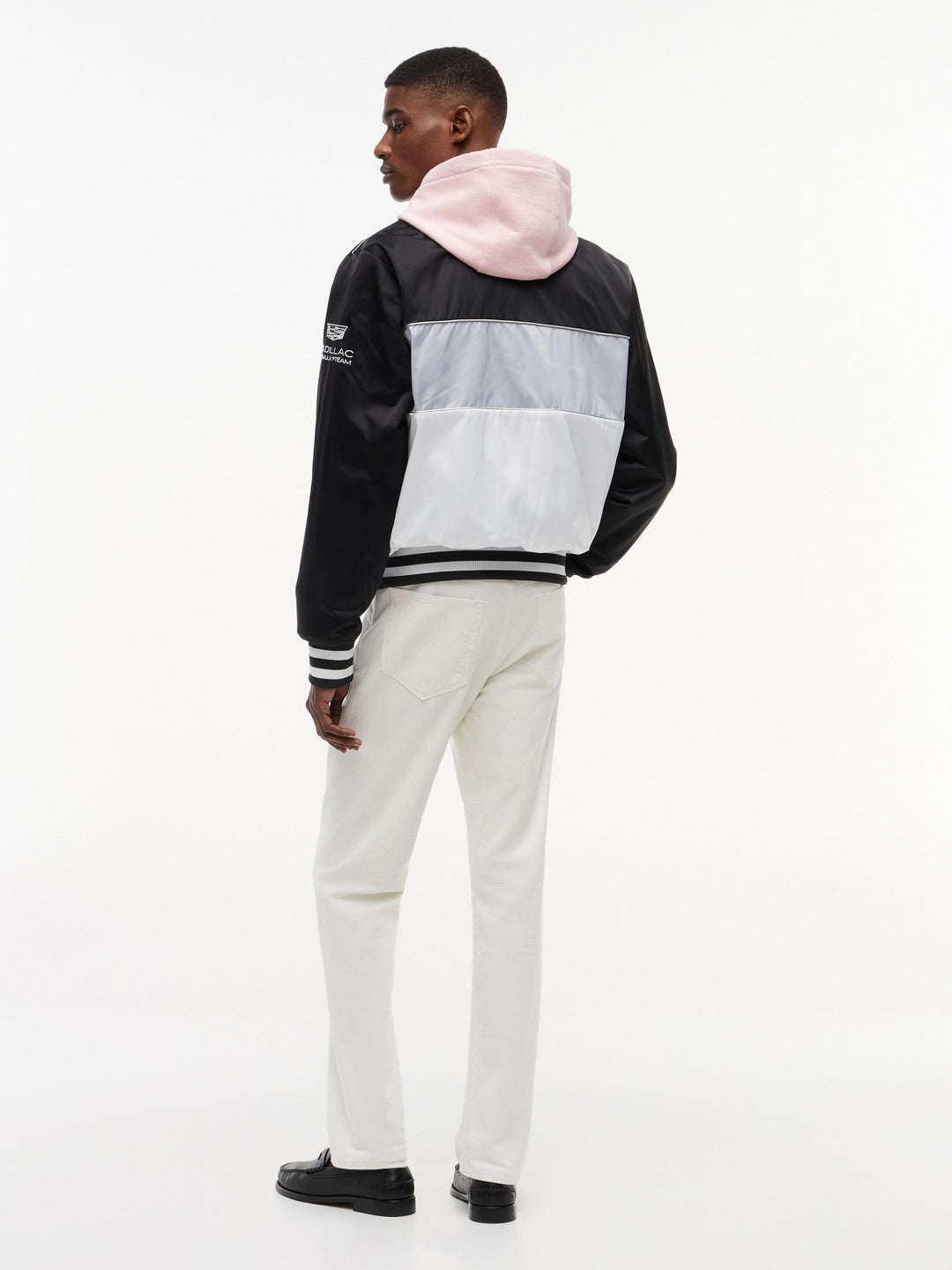 2026 Cadillac F1® Team x Tommy Hilfiger Special Edition Miami GP Varsity Jacket - White/Black