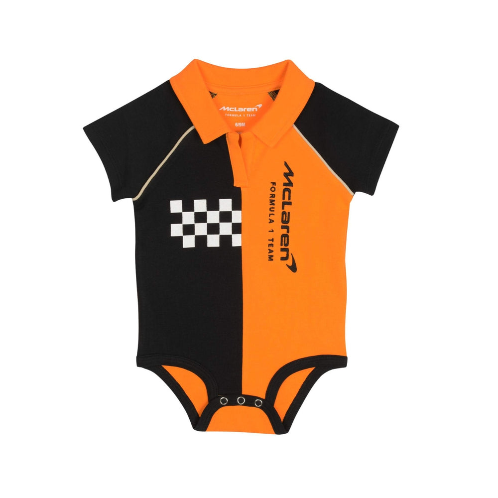 McLaren F1™ Team Baby Bodysuit Set - Black and Papaya