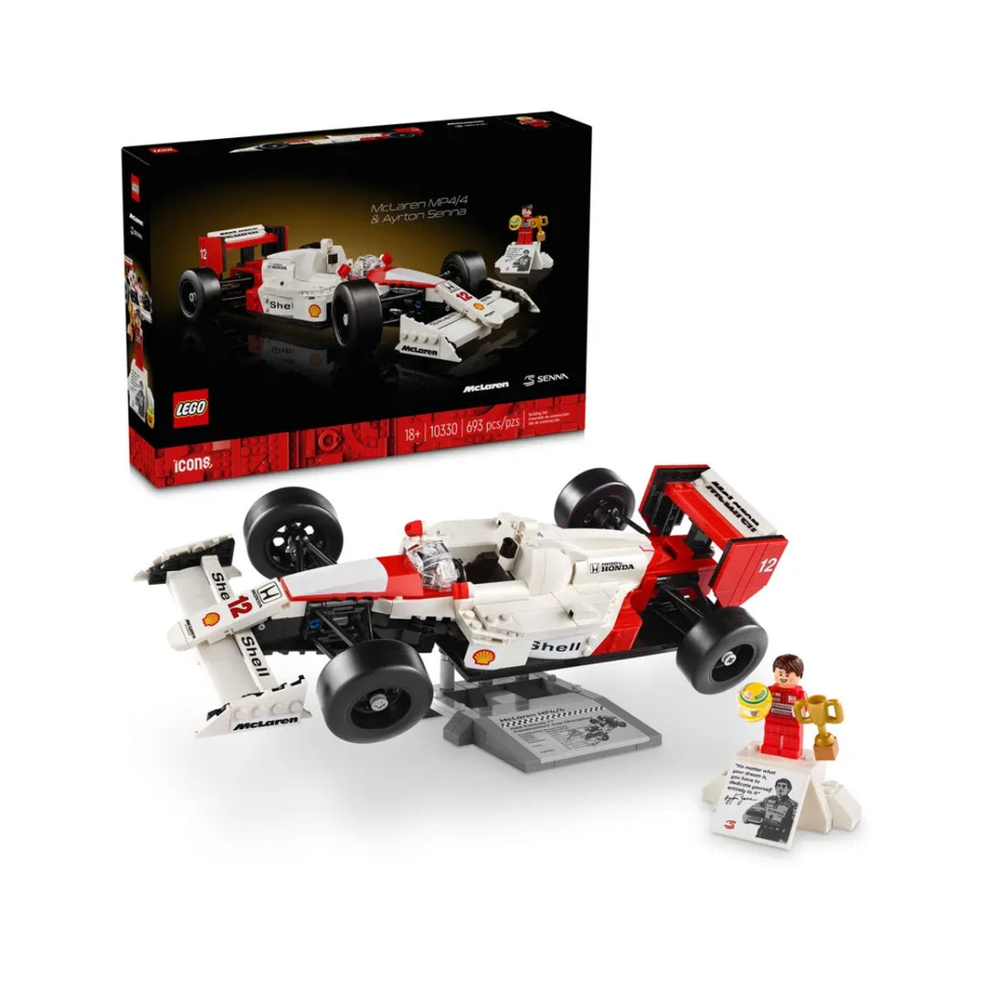 McLaren F1™ Team MP4/4 & Ayrton Senna F1™ LEGO 1:18 Scale Model Car - White