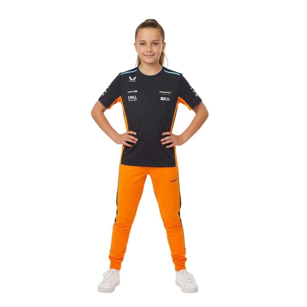 McLaren F1 Team Junior Set Up Unisex Girls T-Shirt  - Phantom Grey