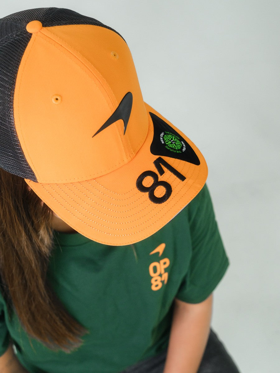 McLaren F1 Piastri Home Australia GP T-shirt for Men or Women with OP81 Orange Papaya Baseball Hat  - Green
