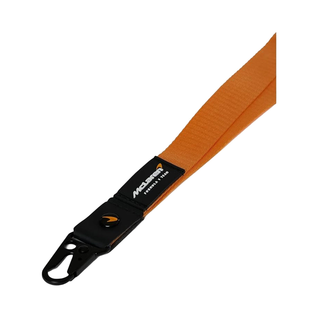 McLaren F1™ Team Embossed Nylon Webbing Lanyard – Papaya