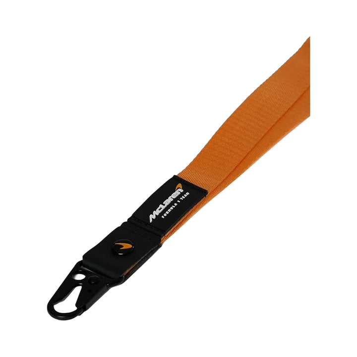 McLaren F1™ Team Embossed Nylon Webbing Lanyard – Papaya