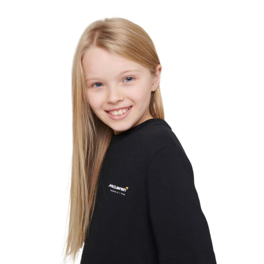 McLaren  F1™ Team Lando Norris 'Core' LN4 Kids Junior Unisex T-shirt - Black