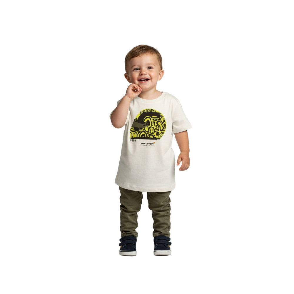 McLaren F1™ Team Lando Norris Helmet Kids' Toddler T-Shirt - Off White