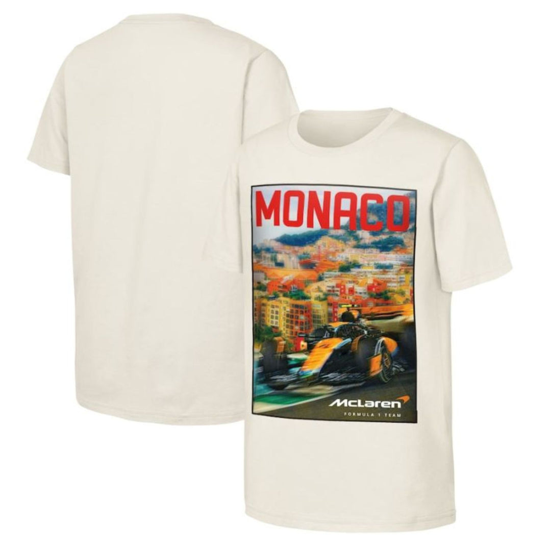 2024 McLaren F1™ Monaco GP Men's Graphic T-Shirt - Ivory