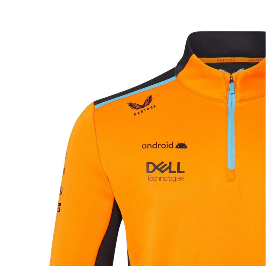 McLaren F1™ Quarter Zip Softshell KIDS's Top - Papaya Orange