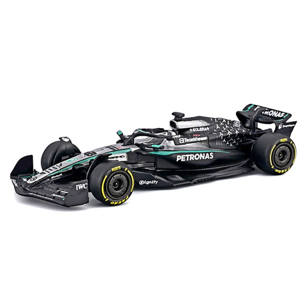 Mercedes AMG Petronas F1™ Team F1W16 George Russell Bburago 164 Scale Model Car - Black