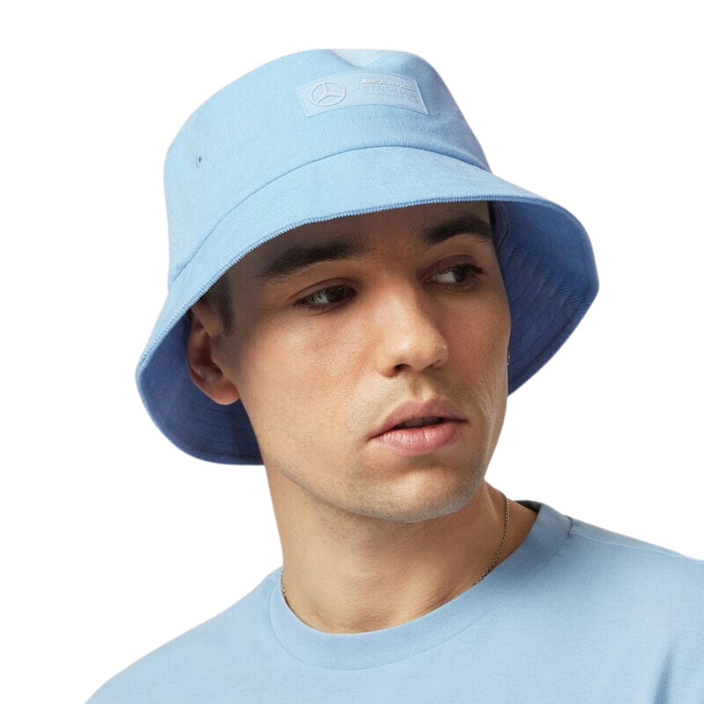 Mercedes AMG Petronas F1™ Team Retro Adult Bucket Hat - Mint / Blue / Lilac