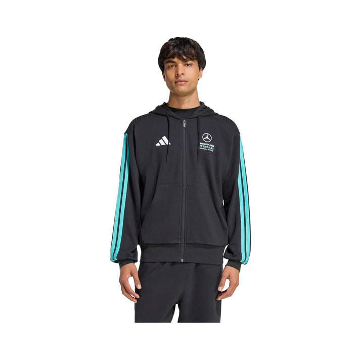 Mercedes AMG Petronas F1™ Team X Adidas DNA Full-Zip Adult Hoodie - Black
