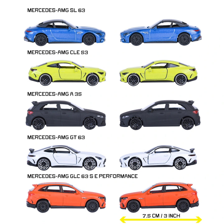 Mercedes AMG 5 pieces 1:64 scale Miniature Model Cars - Various Color