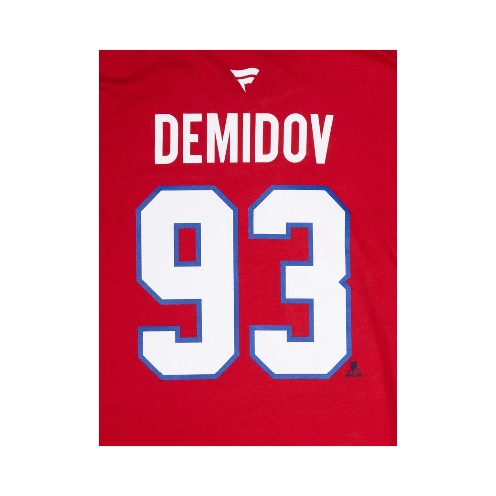 Montreal Canadiens NHL® Demidov #93 Ice Hockey T-shirt - Adult - Red