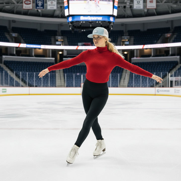 Montreal Canadiens Denim 9FIFTY Split Panel Unisex Adult Trucker Cap - Denim