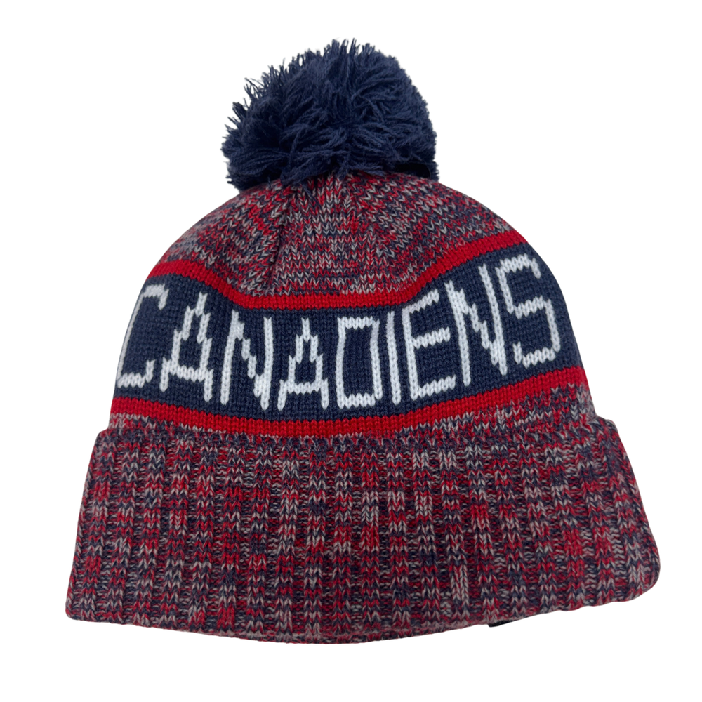 Montreal Canadiens Hockey NHL New Era Pom Youth Winter Beanie – Red Multicolour