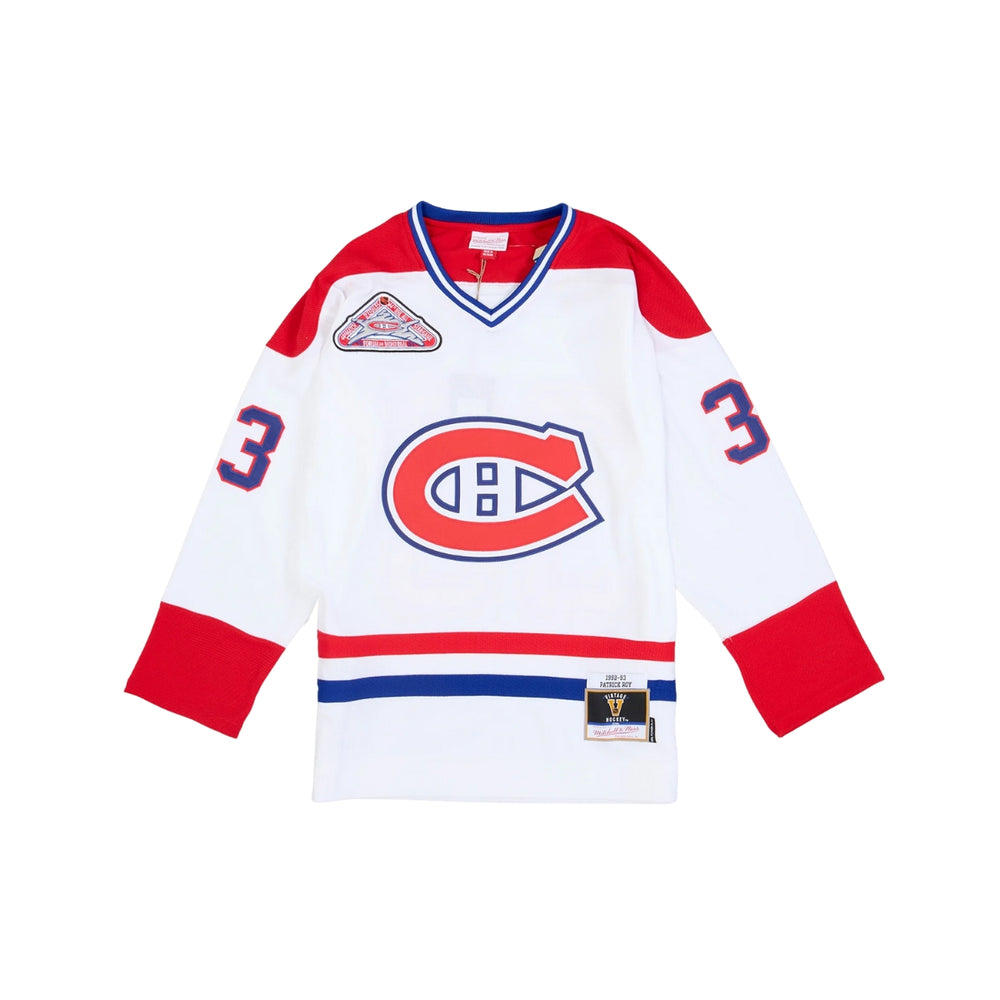 Montreal Canadiens 92-93 Patrick Roy Mitchell & Ness 44th All-Star Game Hockey Men's Jersey - White