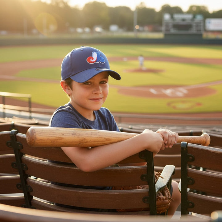 Montreal Expos MLB® New Era® 9FORTY Toddler Kids Baseball Cap - Blue