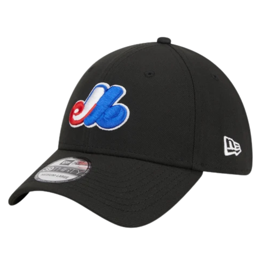 Montreal Expos MLB® 39THIRTY Classic Stretch Adults Cap - Black
