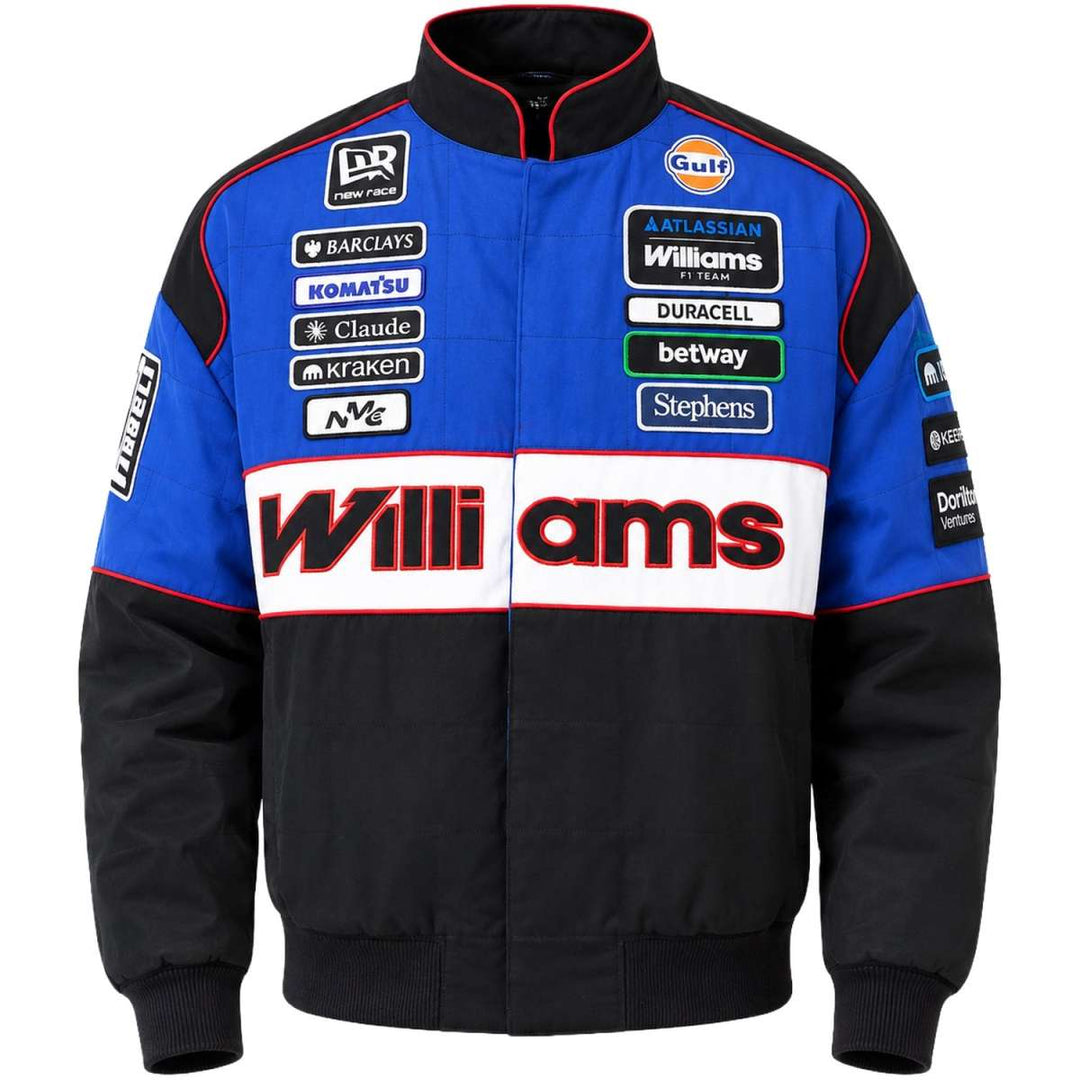 Chaqueta bomber del equipo Williams Racing F1™ 2026 Atlassian para el GP de Las Vegas - Azul y negro
