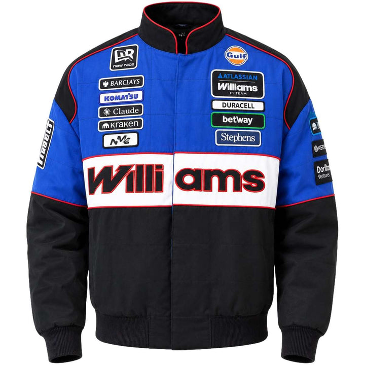 Chaqueta bomber del equipo Williams Racing F1™ 2026 Atlassian para el GP de Las Vegas - Azul y negro
